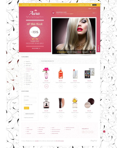 VirtueMart e-shop šablona na téma Krása č. 43997