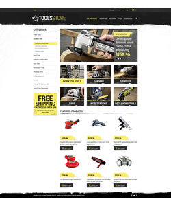 VirtueMart e-shop šablona na téma Nástroje a vybavení č. 48847