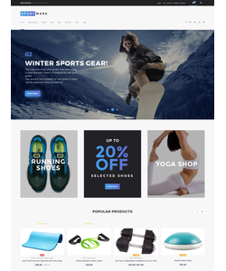 WooCommerce e-shop šablona na téma Sport č. 61301