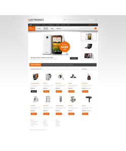 Zen Cart e-shop šablona na téma Elektronika č. 40588