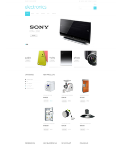 WooCommerce e-shop šablona na téma Elektronika č. 49357