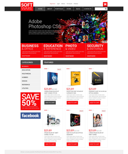 WooCommerce e-shop šablona na téma Software č. 50810