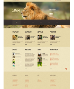WordPress šablona na téma Zvířata č. 44843
