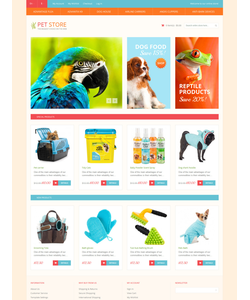 Magento e-shop šablona na téma Zvířata č. 50900