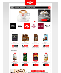 Magento e-shop šablona na téma Café a restaurace č. 51849