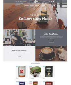 Magento e-shop šablona na téma Café a restaurace č. 58605