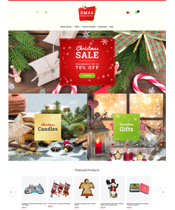 Magento e-shop šablona na téma Vánoce č. 62086