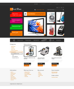 Magento e-shop šablona na téma Elektronika č. 47180