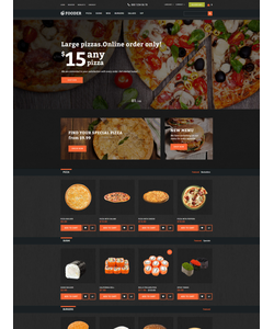 OpenCart e-shop šablona na téma Café a restaurace č. 62294