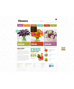 OpenCart e-shop šablona na téma Květiny č. 40524