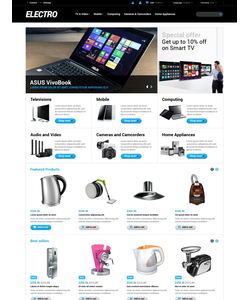 PrestaShop e-shop šablona na téma Elektronika č. 48286