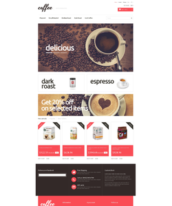 PrestaShop e-shop šablona na téma Café a restaurace č. 50110