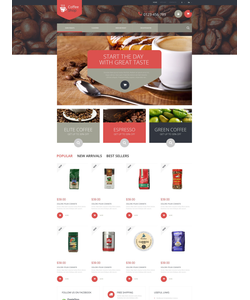 PrestaShop e-shop šablona na téma Café a restaurace č. 52340