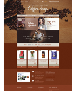 PrestaShop e-shop šablona na téma Café a restaurace č. 52984