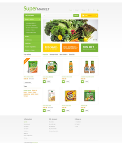 PrestaShop e-shop šablona na téma Jídlo a pití č. 54022