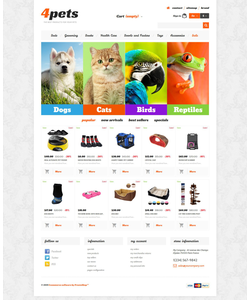PrestaShop e-shop šablona na téma Zvířata č. 54028