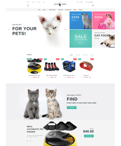 PrestaShop e-shop šablona na téma Zvířata č. 58981