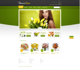 PrestaShop e-shop šablona na téma Květiny č. 44922