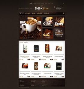 Zen Cart e-shop šablona na téma Café a restaurace č. 40176
