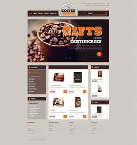 OpenCart e-shop šablona na téma Café a restaurace č. 40684
