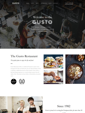 WordPress šablona na téma Café a restaurace č. 61150