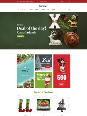 VirtueMart e-shop šablona na téma Vánoce č. 62136