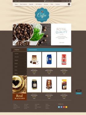 Zen Cart e-shop šablona na téma Café a restaurace č. 44944