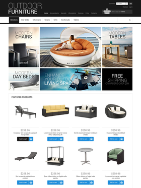 Zen Cart e-shop šablona na téma Interiér a nábytek č. 50602
