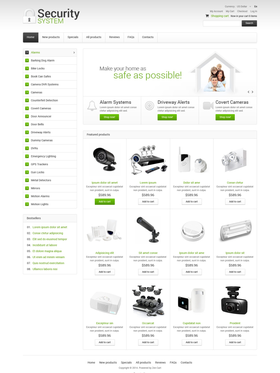 Zen Cart e-shop šablona na téma Bezpečnost č. 50722