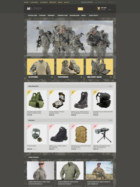Magento e-shop šablona na téma Vojenské č. 54551