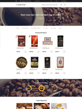 OpenCart e-shop šablona na téma Café a restaurace č. 58134