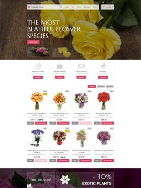 PrestaShop e-shop šablona na téma Květiny č. 52387