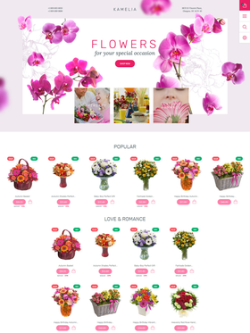PrestaShop e-shop šablona na téma Květiny č. 57810